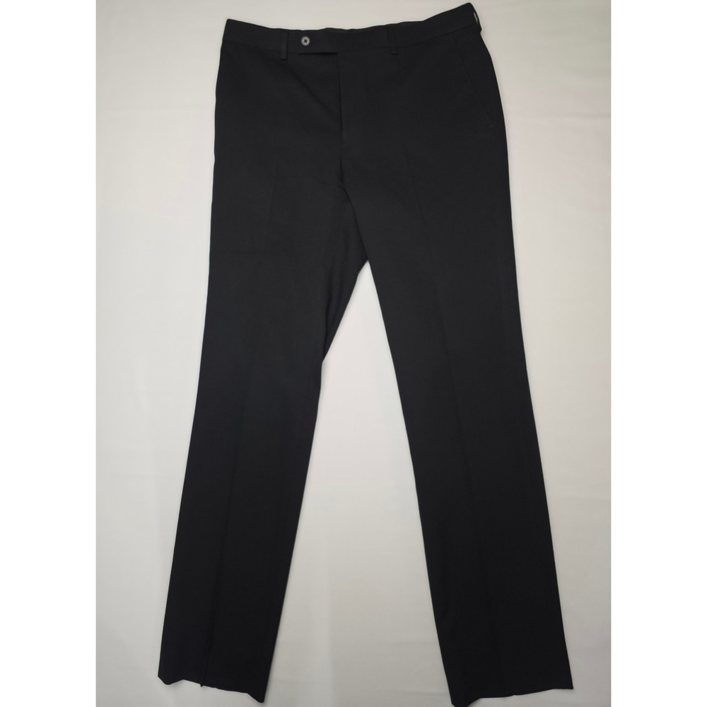 Classic Mens Dress Pants 32x32 Black Officecore Business Casual Trouser NEW‎